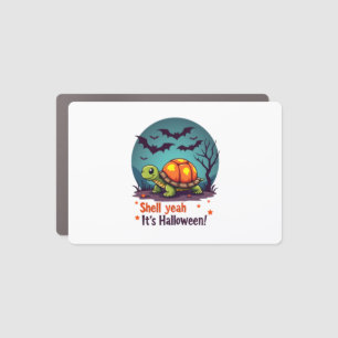 Spooky Shell Surprise Turtle Car Magnet