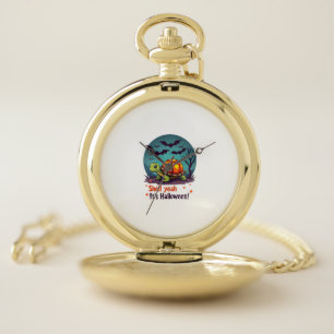 Spooky Shell Surprise Turtle Pocket Watch