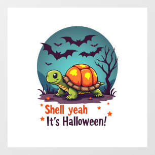 Spooky Shell Surprise Turtle Wall Decal
