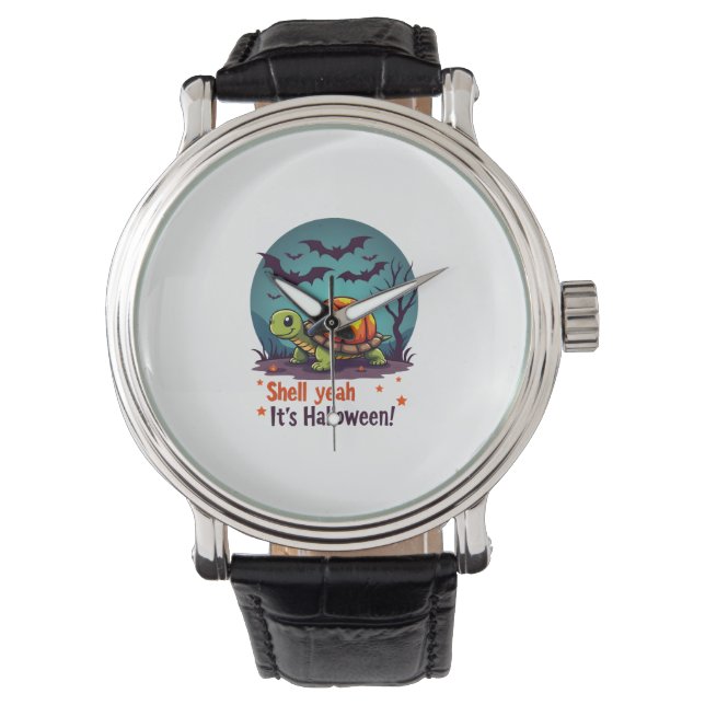 Spooky Shell Surprise Turtle Watch (Front)