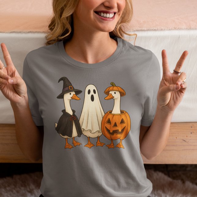 Spooky Silly Goose Halloween Witch  Tri-Blend Shirt (Creator Uploaded)