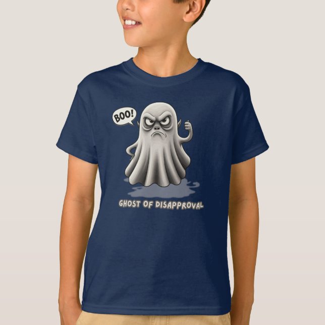 Spooky Skeptic: Ghost of Disapproval T-Shirt (Front)