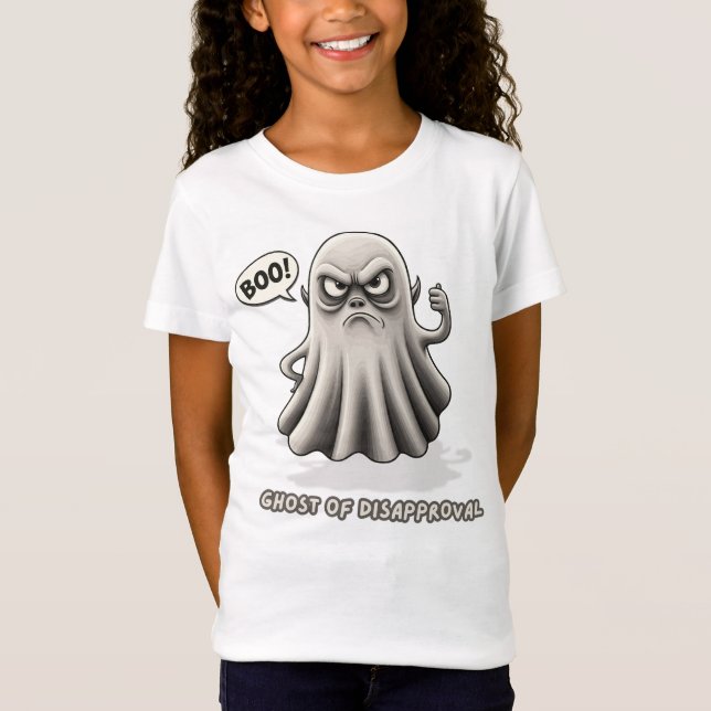 Spooky Skeptic: Ghost of Disapproval T-Shirt (Front)