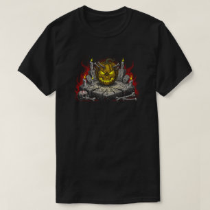 Spooky Skull Jack-o’-Lantern   BLACK ONLY T-Shirt