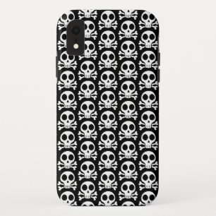 spooky skull on a black background iPhone XR case