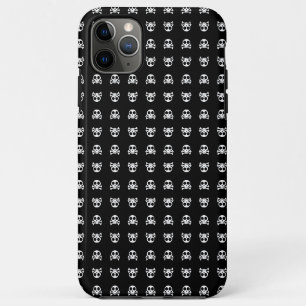 spooky skull on a black background iPhone 11 pro max case