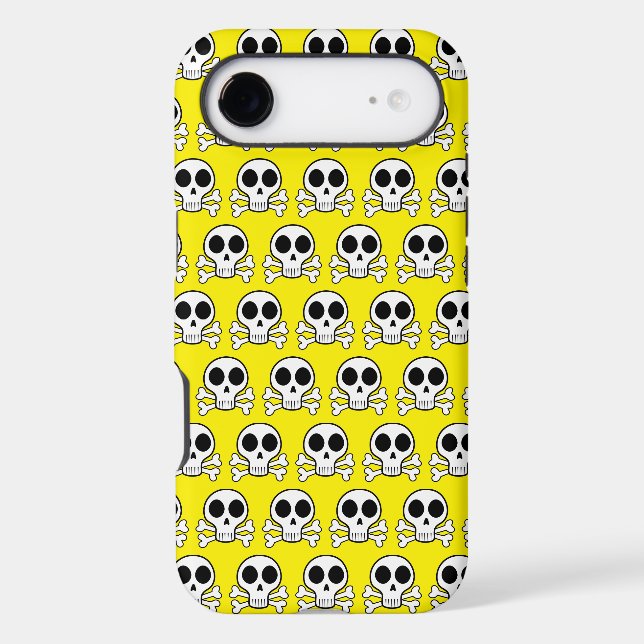 spooky skull on a black background Case-Mate iPhone case (Back)