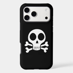 spooky skull on a black background iPhone 17 pro max case