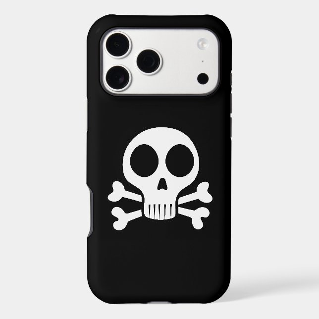 spooky skull on a black background Case-Mate iPhone case (Back)