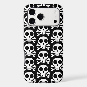 spooky skull on a black background iPhone 17 pro max case