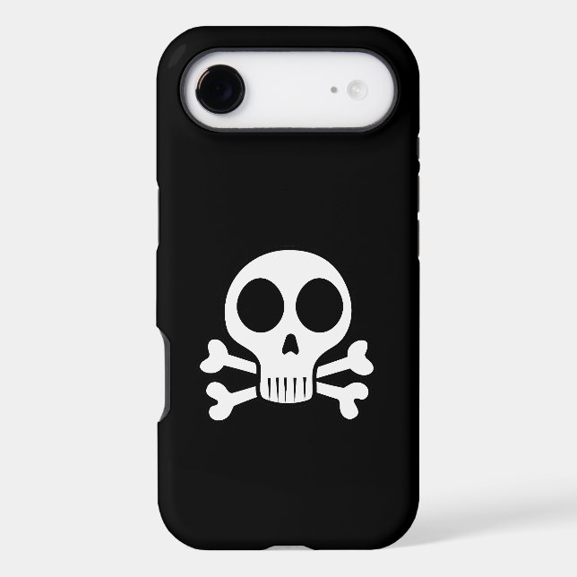 spooky skull on a black background Case-Mate iPhone case (Back)