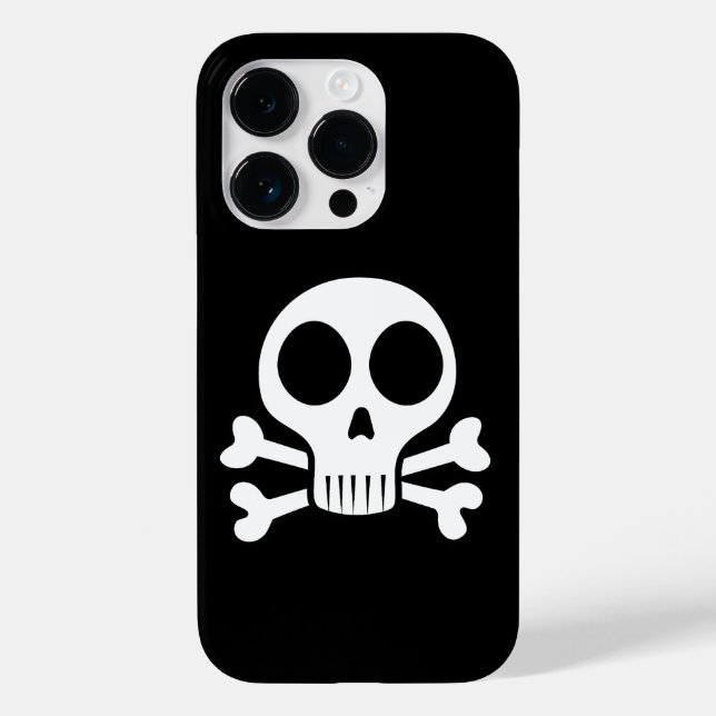 spooky skull on a black background Case-Mate iPhone case (Back)