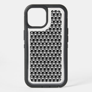 spooky skull on a black background iPhone 15 case