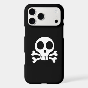 spooky skull on a black background iPhone 17 pro max case