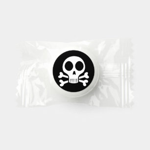 spooky skull on a black background life saver® mints