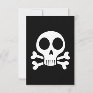 spooky skull on a black background save the date