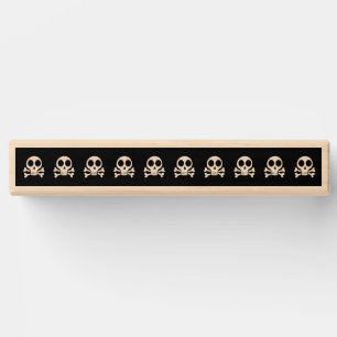 spooky skull on a black background topple tower