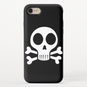 spooky skull on a black background iPhone 8/7 slider case
