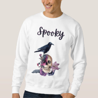 spooky skull sweatshirt