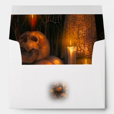 Spooky Skulls and Candles Halloween