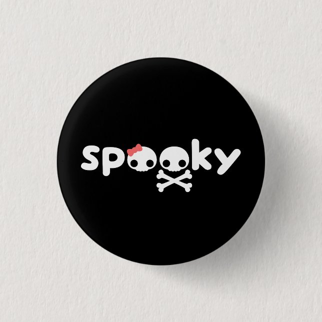 Spooky Skulls Button (Front)