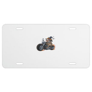 Spooky Sloth Motorcycle Ride Halloween Biker Fun C License Plate