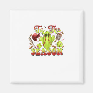 Spooky Softball Costume Funny Halloween Tis The Se Magnet