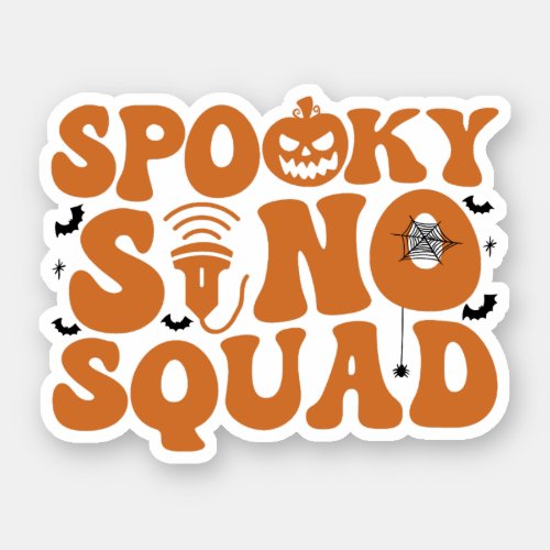 Spooky Sonographer Halloween Ultrasound Tech Sticker