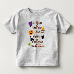 SPOOKY Spelling with all things Halloween Toddler T-shirt