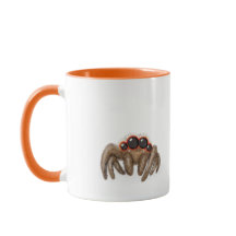Spooky spider 'Boo!' Halloween mug