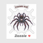 Spooky Spider –  Custom Text &amp; Cut Vinyl Sticker