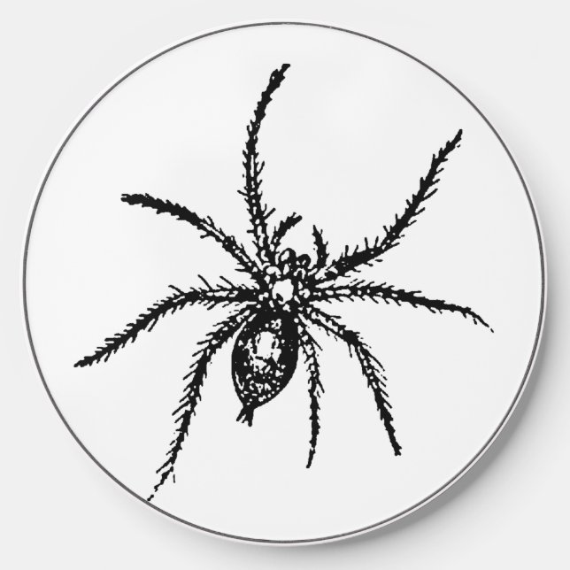 Spooky Spider for Halloween Wireless Charger (Front)