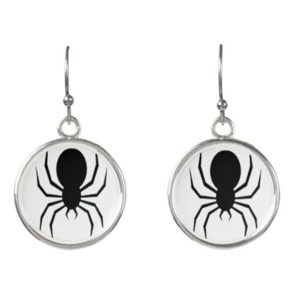Spooky Spider Halloween Drop Earrings