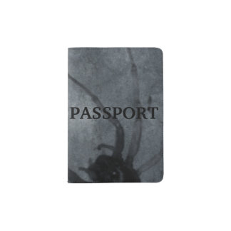 Spooky Spider Halloween Prints Passport Holder