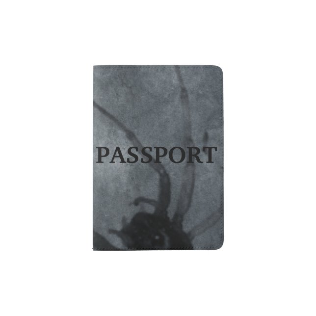 Spooky Spider Halloween Prints Passport Holder (Front)
