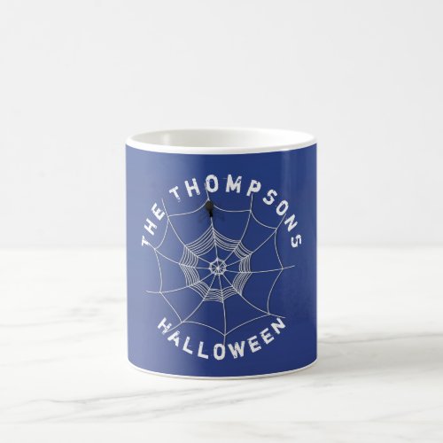 Spooky Spider in Spider Web Coffee Mug