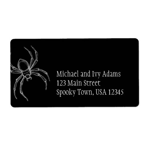 Spooky Spider Label