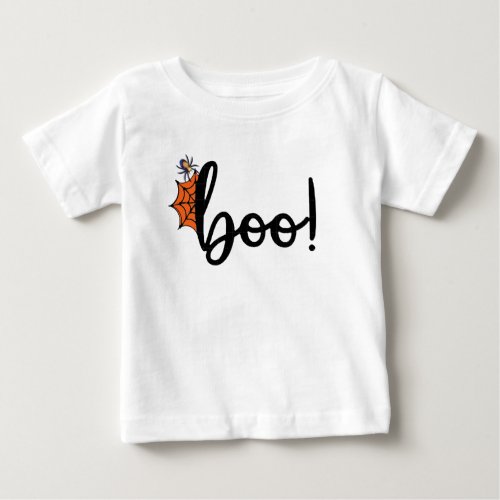 Spooky Spider Web Boo halloween t_shirt toddler
