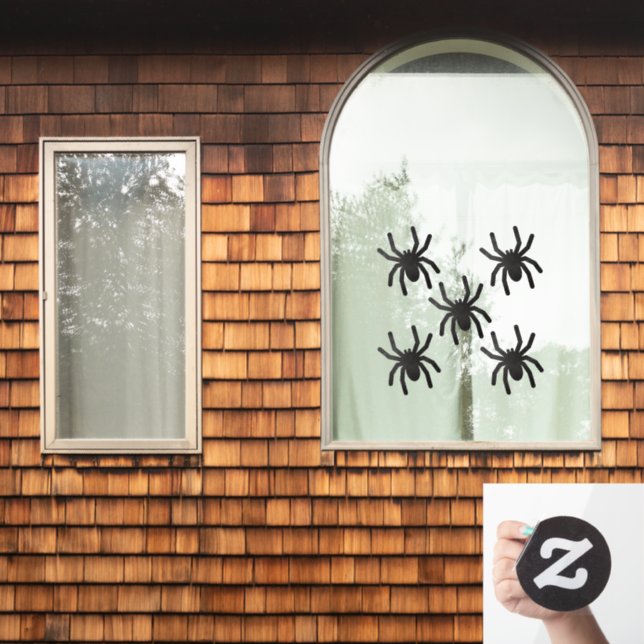 Spooky Spider Window Clings - Large (Home Window)