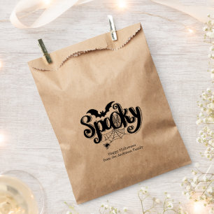Spooky Spiderweb Halloween Favor Bag