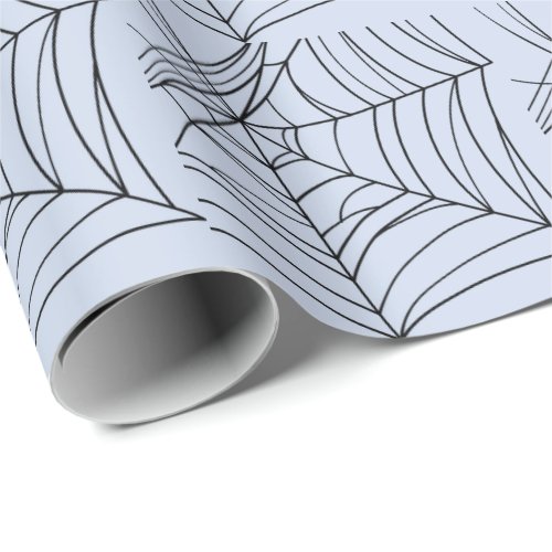 Spooky Spiderwebs Creepy Halloween Party Wrapping Paper