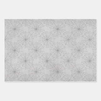 Spooky Spiderwebs Wrapping Paper Sheets