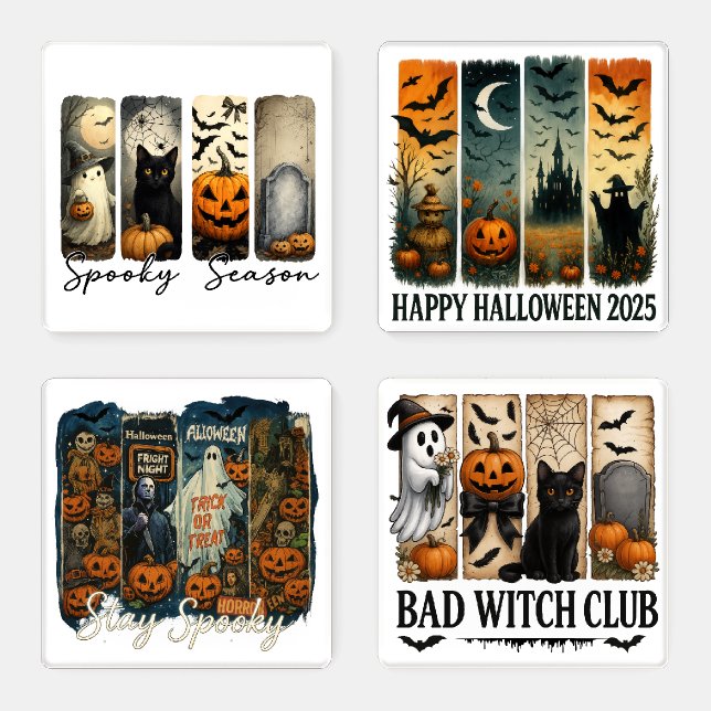 Spooky Spirits: Halloween Coaster Collection Set (Set)