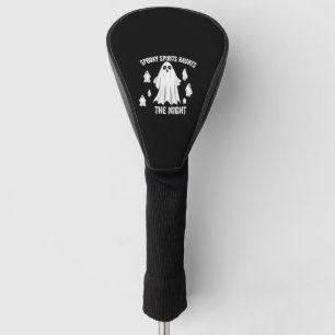 Spooky Spirits Haunt the Night- Halloween T-shirt Golf Head Cover