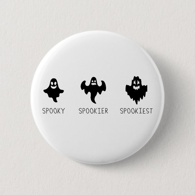 Spooky Spookier Spookiest Button (Front)