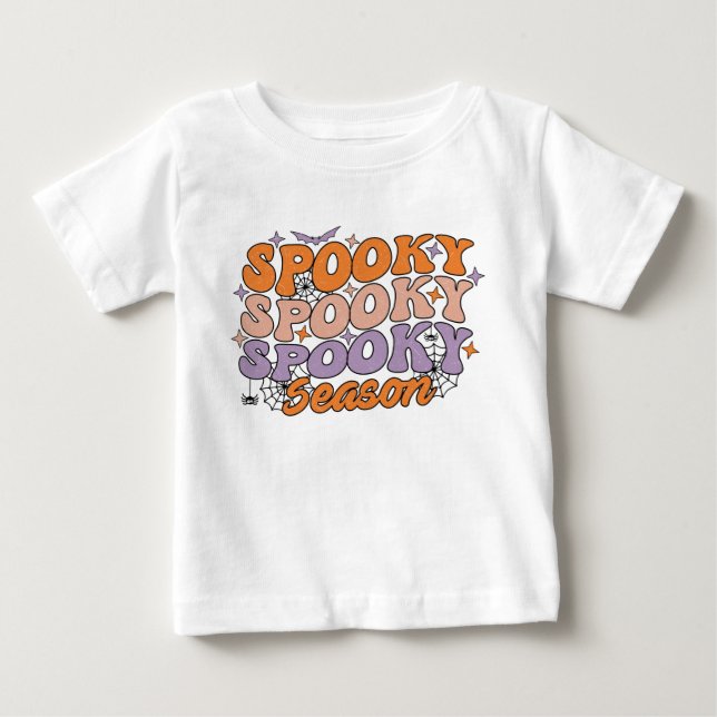 Spooky Spooky Spooky Season Baby T-Shirt (Front)