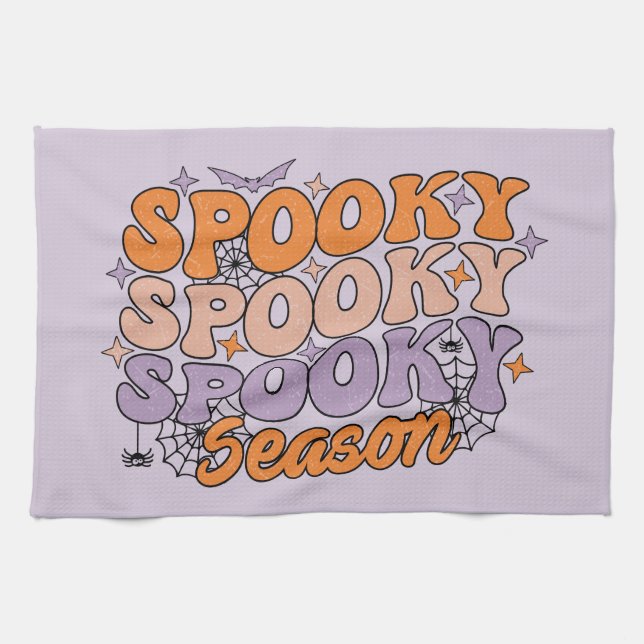 Spooky Spooky Spooky Season Kitchen Towel (Horizontal)