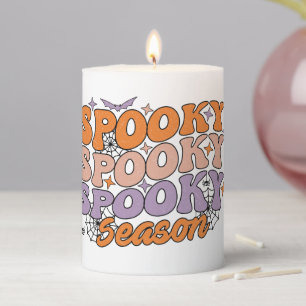 Spooky Spooky Spooky Season Pillar Candle
