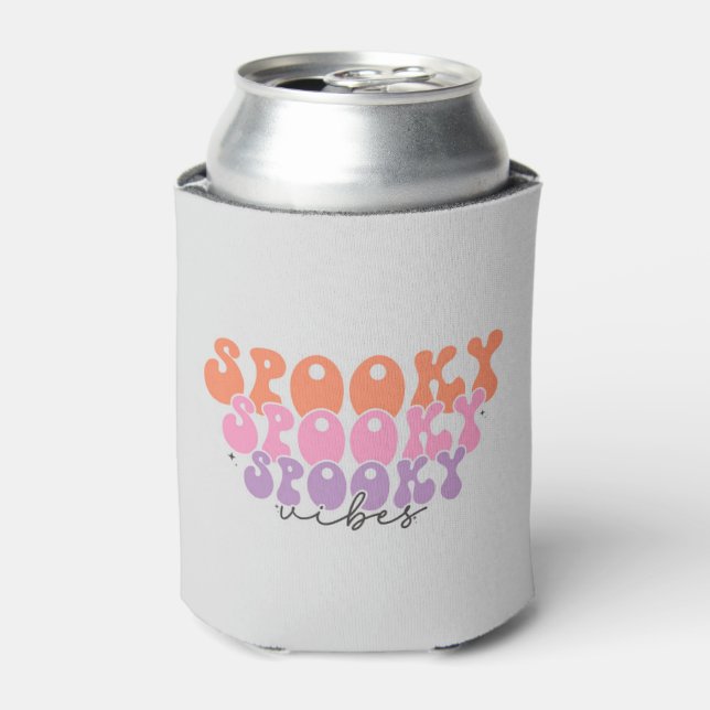 Spooky Spooky Spooky Vibes Can Cooler (Can Front)