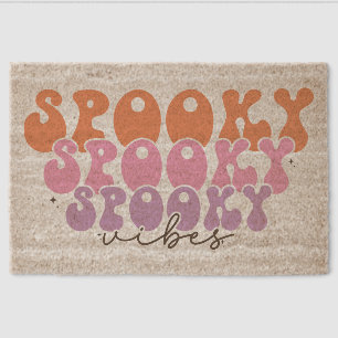 Spooky Spooky Spooky Vibes Fiber Doormat